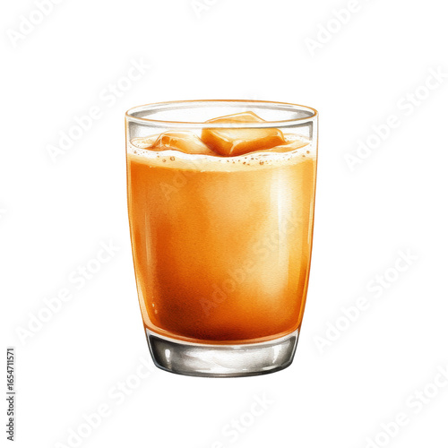 Wallpaper Mural Refreshing iced coffee with ice cubes in a glass Torontodigital.ca