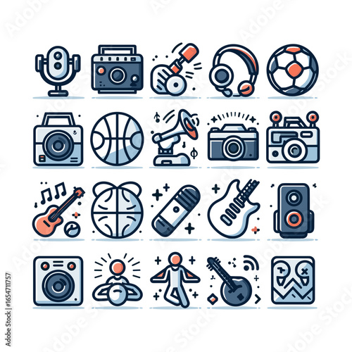 collection of Music  photography  sports icons