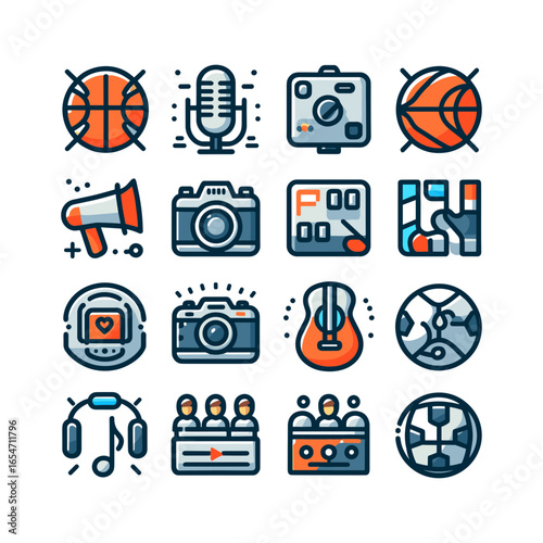 collection of Music  photography  sports icons