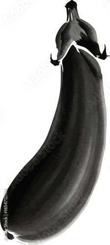 A Single Japanese Eggplant