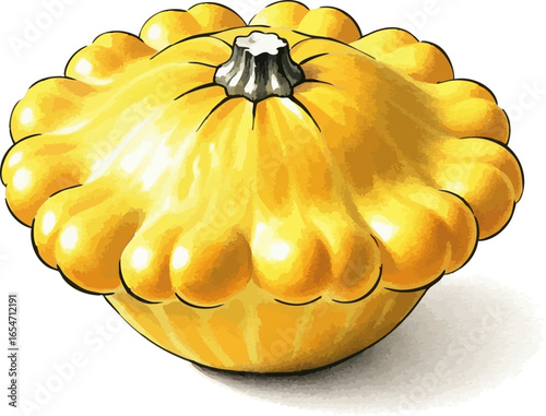 A Single Pattypan Squash