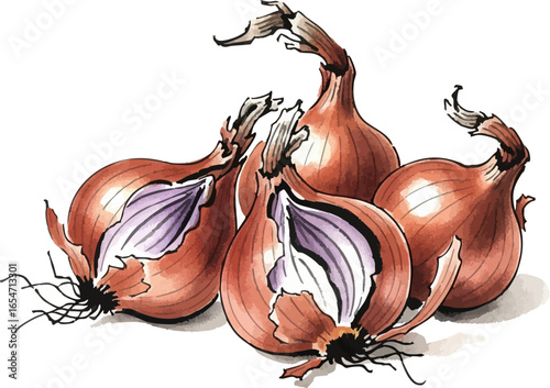 A Still Life of Shallots