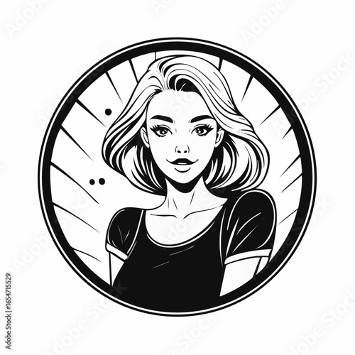 Confident Girl Posing in the Mirror, Capturing a Stylish Moment Full of Self-expression