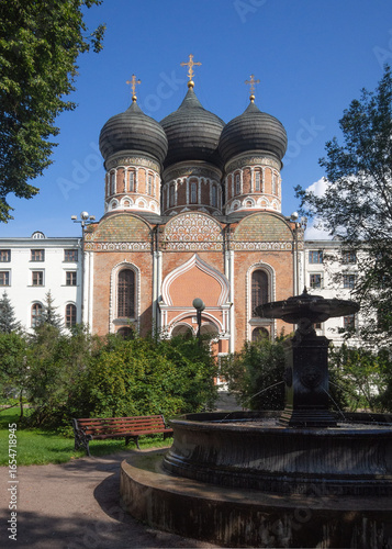 Photography The Cathedral of the Intercession of the Holy Virgin by the architect Ivan Kuznechik in the royal estate of Izmailovo, located in Izmailovsky Park