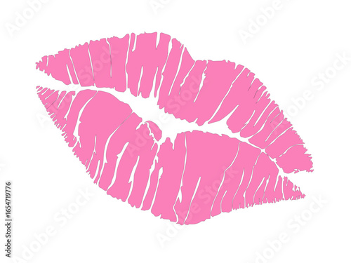 pink vector lip