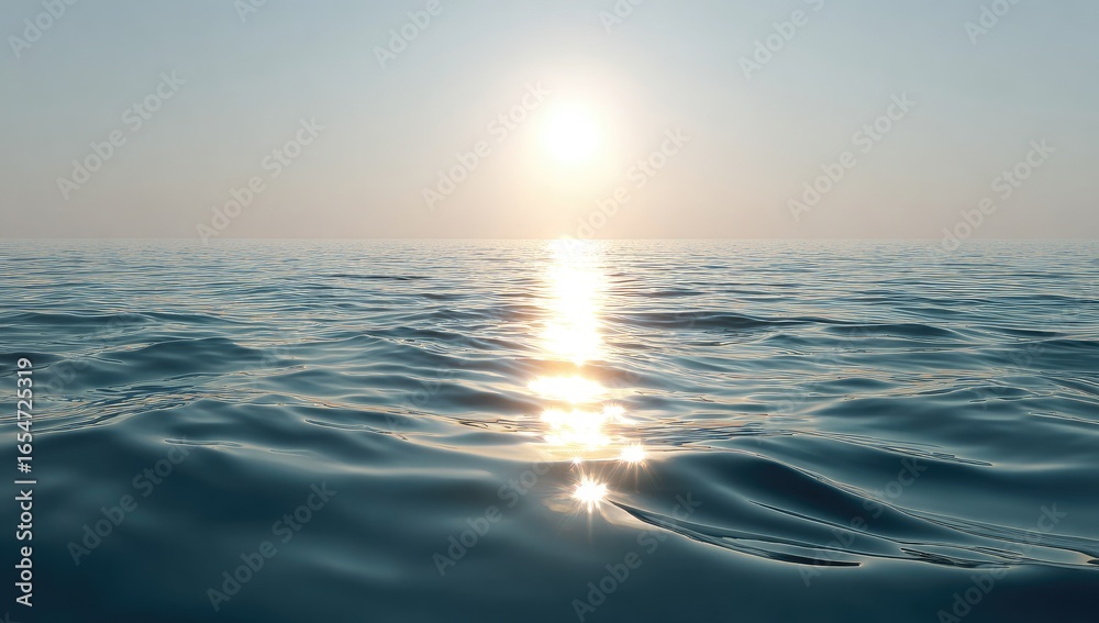 Obraz premium Calm ocean at sunset