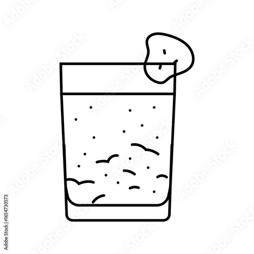 vegetable juice meal drink line icon vector illustration