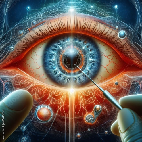 Pupillary and trigeminal stim to reduce light sensitivity