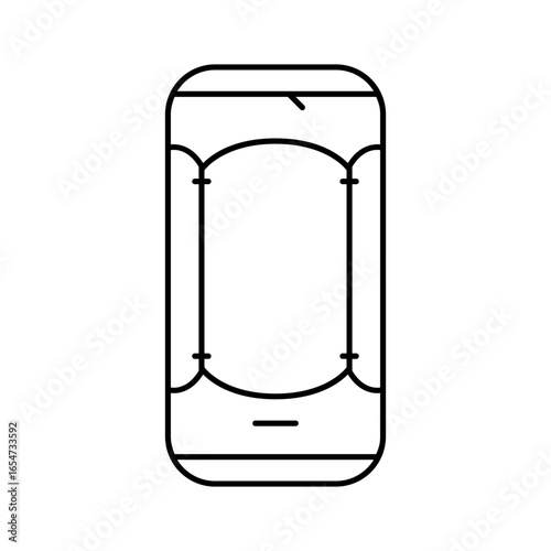 compression bag sleeping bag line icon vector illustration