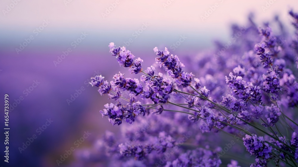 Fototapeta premium Purple lavender flowers closeup