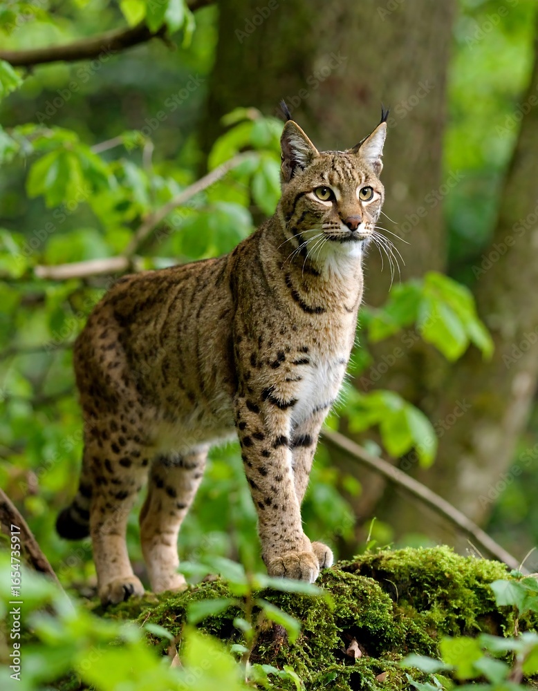 Fototapeta premium Wildcat in forest