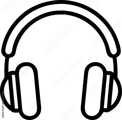 Modern audio advertisement banner featuring sleek headphones perfect for music lovers and tech enthusiasts