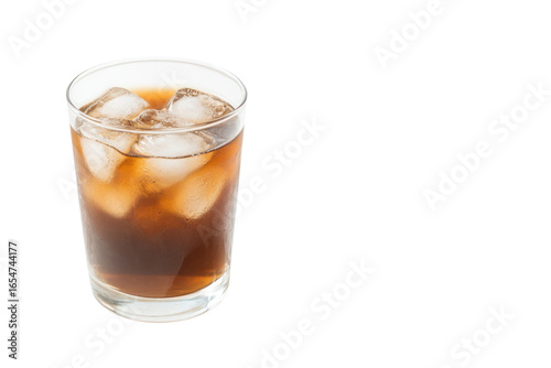 Wallpaper Mural Refreshing beverage with ice: A clear glass filled with iced cola, a cool and inviting refreshment for a hot day. Torontodigital.ca