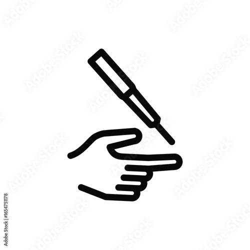 rapid test outline icon vector design good for web or mobile app