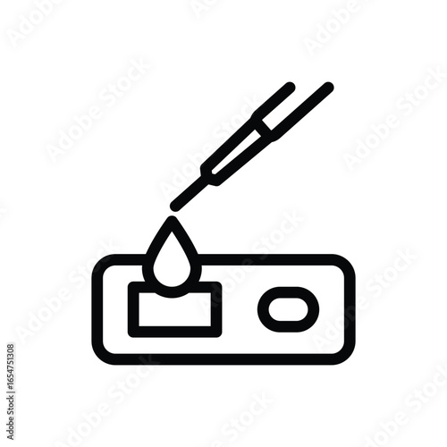 rapid test antigen outline icon vector design good for web or mobile app