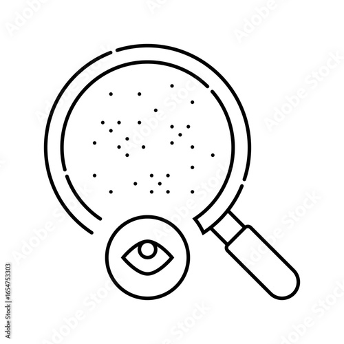 check for irritation intimate care line icon vector illustration