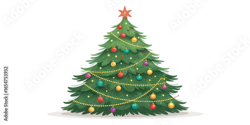 Decorated Christmas Tree Il...