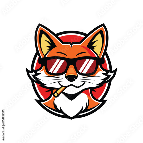 masccot cat with sunglass 