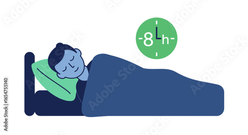 Enjoy a restful eight hours of sleep for health benefits, a rejuvenating night for wellness and better days