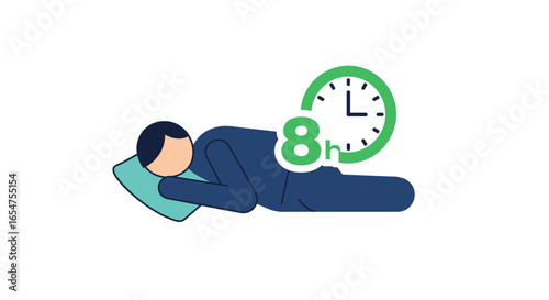 Achieve optimal sleep with 8 hours rest for health, wellness, and overall better life balance