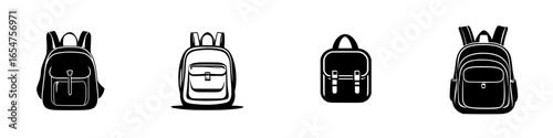 Variety of backpack designs showcased against a simple white background for modern, functional, and stylish use