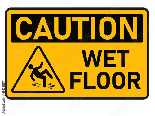 caution wet floor