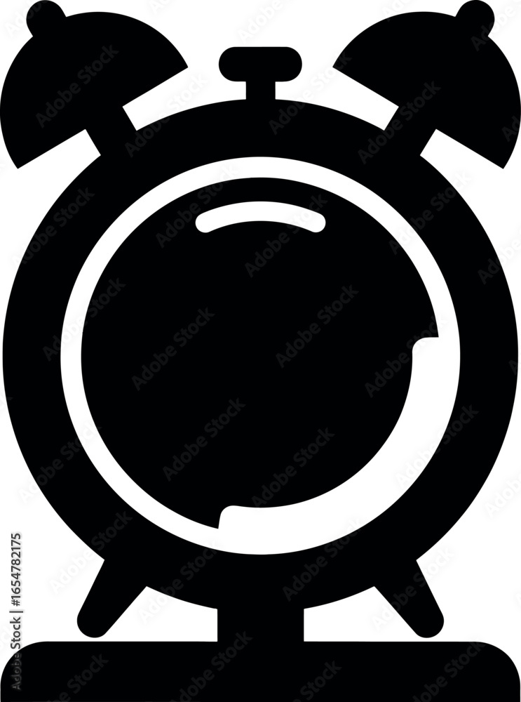 Fototapeta premium Vector art of alarm clock symbolizing time, schedule, and punctuality isolated on white background transparent background
