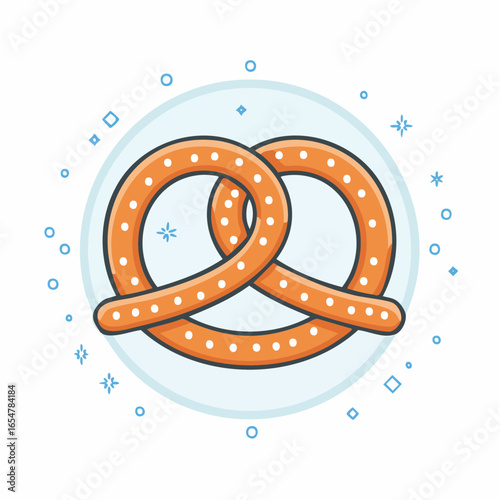 Pixel Art Pretzel Illustration