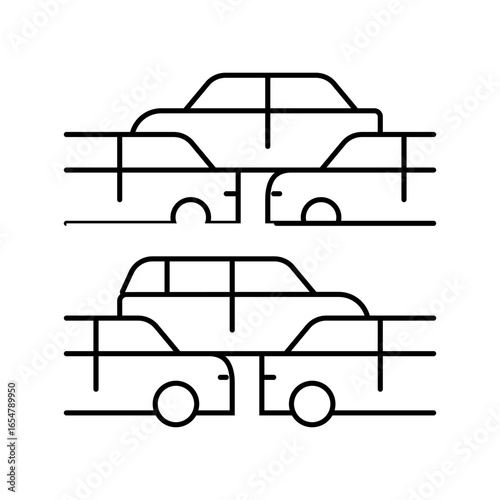 traffic flow highway road line icon vector illustration