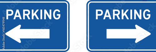 Abstract split design featuring two identical blue geometric shapes on a white background