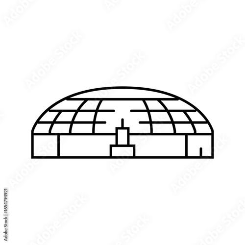 raw materials storage cement production line icon vector illustration