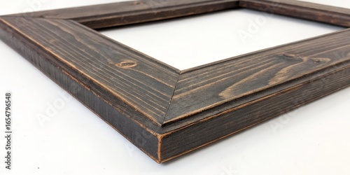 Close-up of Dark Brown Wood...