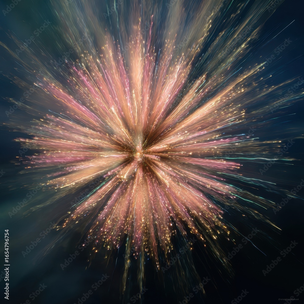 Fototapeta premium Starburst pattern effect on dark background for presentation, motion blur design