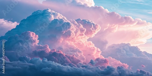 Fluffy Pink and Blue Clouds...