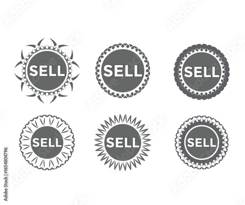 Contributor Button Design Sale Sign Icon