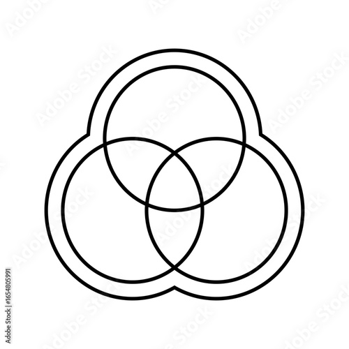 color options line icon vector illustration