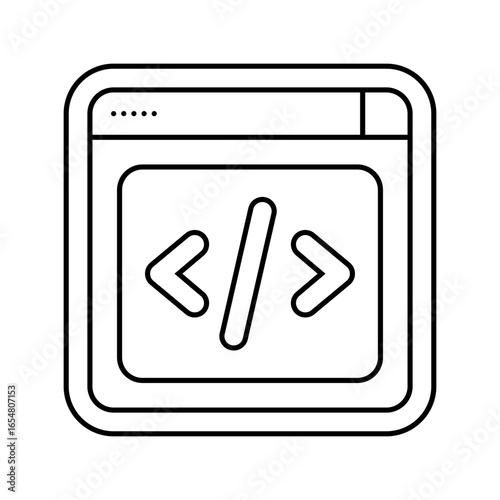pre programmed modes line icon vector illustration