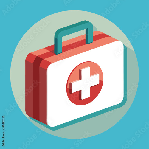first aid kit with cross symbol   (1).eps