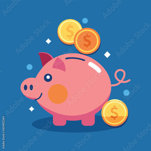 piggy bank with coins dropping in   (1).eps
