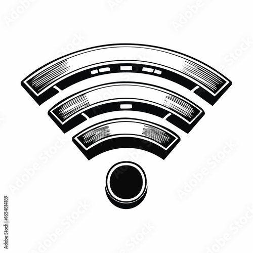 Vector wireless router image vector. Wi-Fi symbol Stock Vector Image and Art