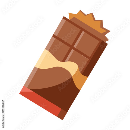 chocolate bar with wrapper peeled   (1).eps