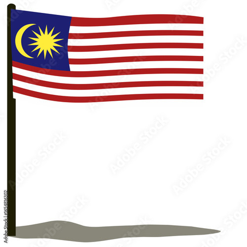Malaysia National Flag Illustration