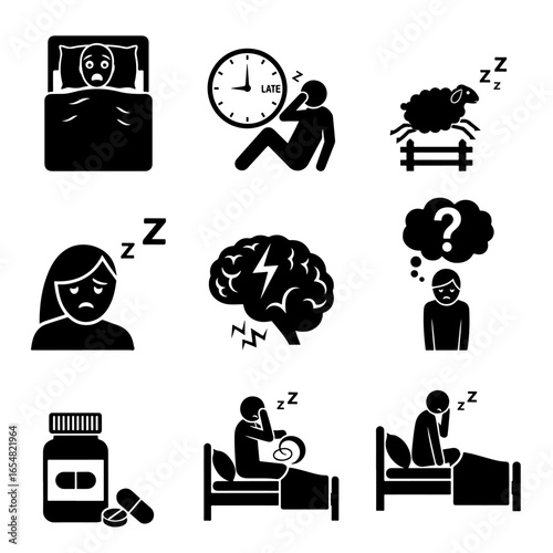 Insomnia sleep disorder sleeplessness anxiety sleepless night sleep aid treatment and solutions remedies