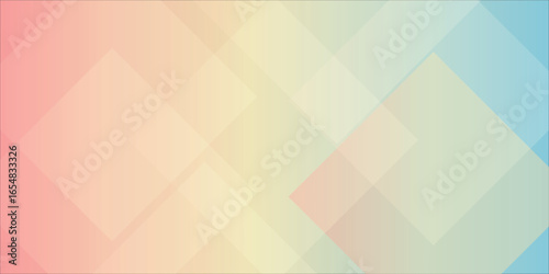 Abstract Gradient Background With Overlapping Geometric Shapes and Soft Colors