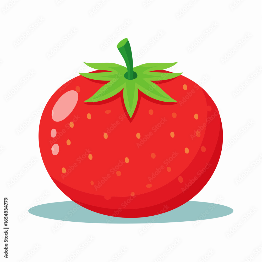 Obraz premium Red Tomato Illustration