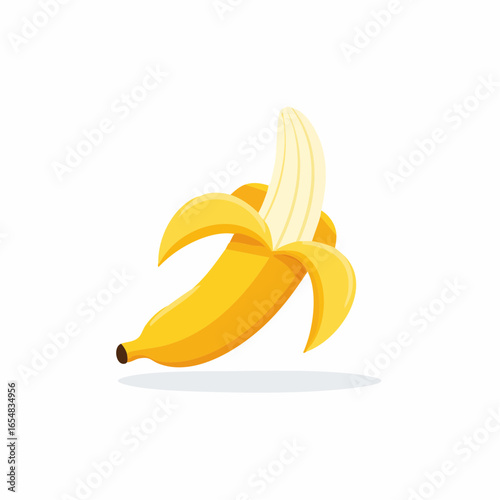 Peeled Banana Illustration