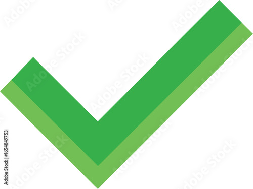 Green check mark symbol representing approval, correctness, or success