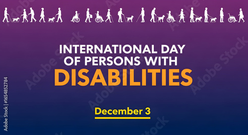 A graphic for International Day of Persons with Disabilities. Text that reads 