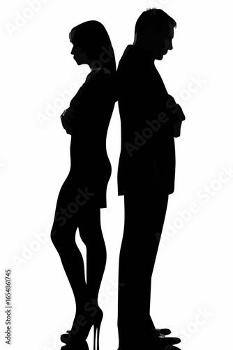 One couple dispute conflict m...