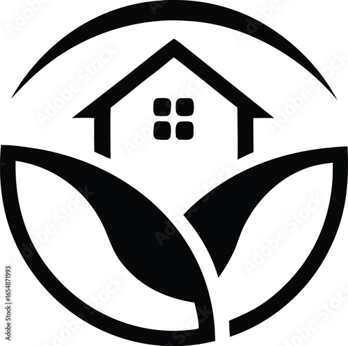 Sparrow carrying a small house icon